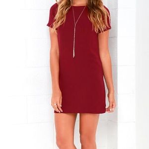 Lulu’s Red Shift Dress